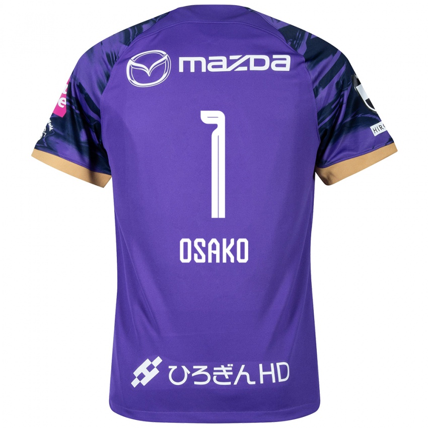 Børn Keisuke Osako #1 Lilla Hvid Hjemmebane Spillertrøjer 2024/25 Trøje T-Shirt