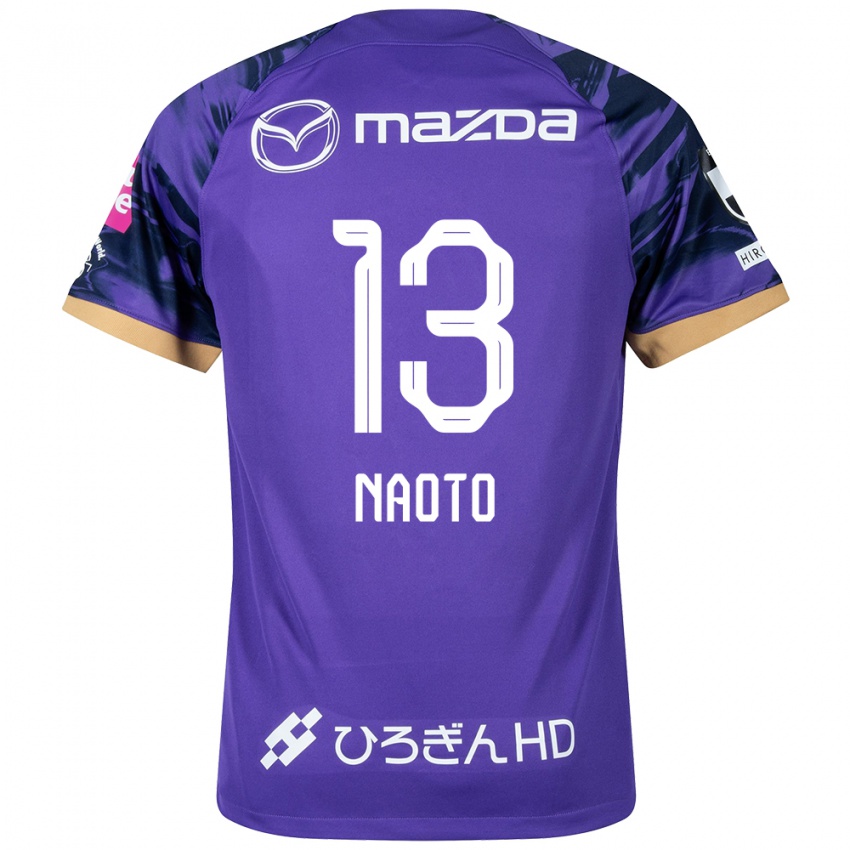 Børn Naoto Arai #13 Lilla Hvid Hjemmebane Spillertrøjer 2024/25 Trøje T-Shirt