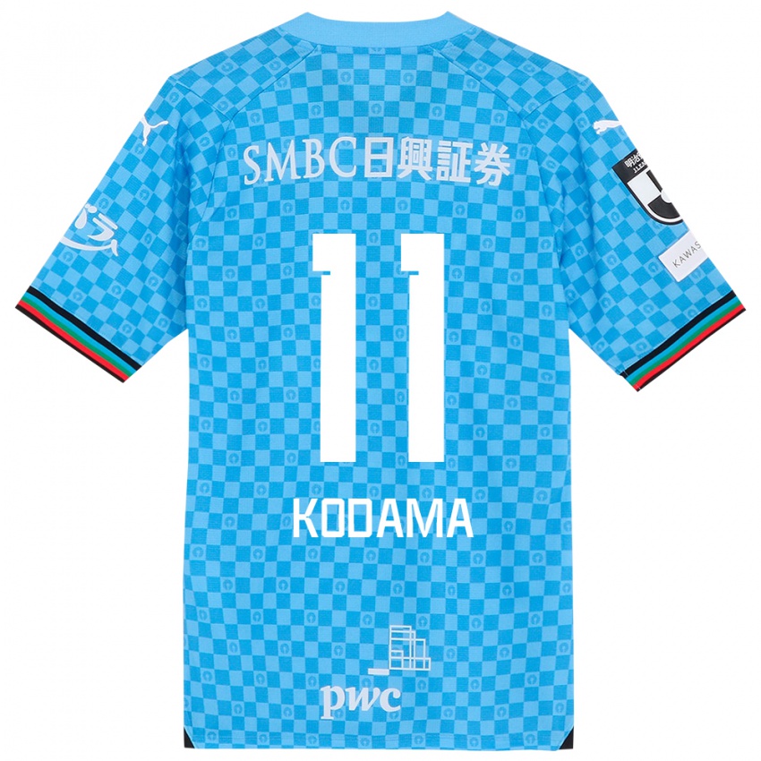 Børn Shotaro Kodama #11 Azurblå Hjemmebane Spillertrøjer 2024/25 Trøje T-Shirt