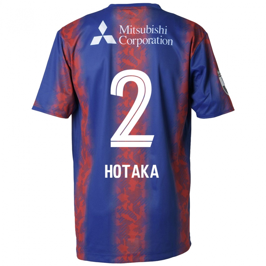 Børn Hotaka Nakamura #2 Blå Rød Hjemmebane Spillertrøjer 2024/25 Trøje T-Shirt