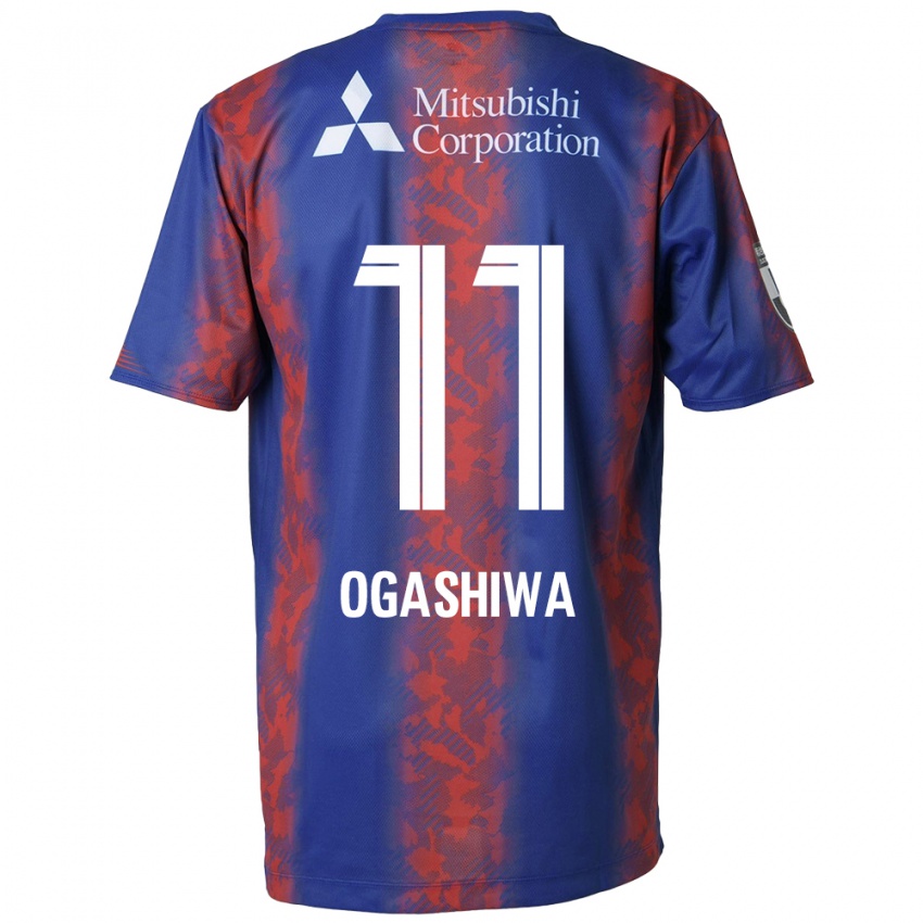 Børn Tsuyoshi Ogashiwa #11 Blå Rød Hjemmebane Spillertrøjer 2024/25 Trøje T-Shirt