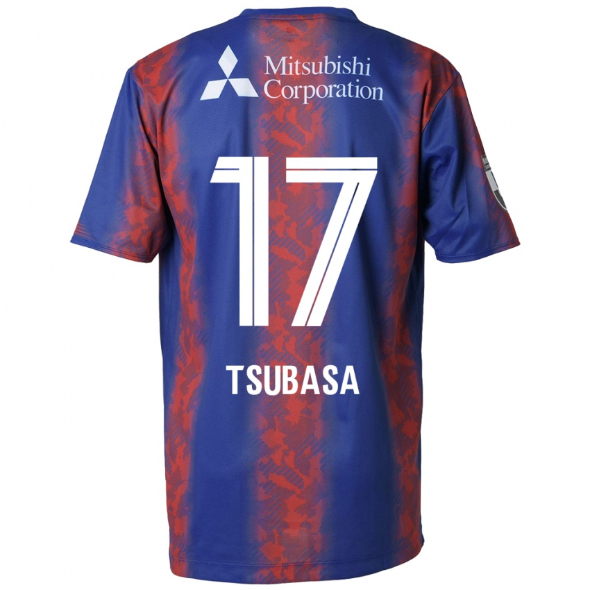 Børn Tsubasa Terayama #17 Blå Rød Hjemmebane Spillertrøjer 2024/25 Trøje T-Shirt