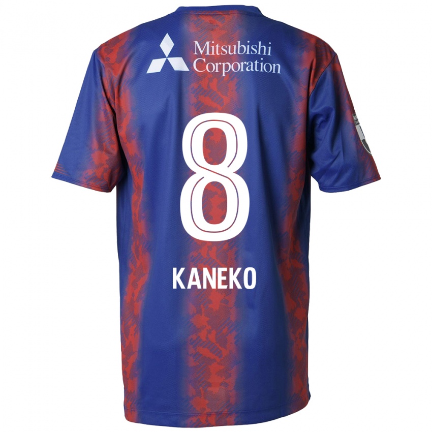 Børn Shunsuke Kaneko #8 Blå Rød Hjemmebane Spillertrøjer 2024/25 Trøje T-Shirt