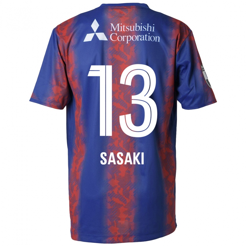 Børn Shoei Sasaki #13 Blå Rød Hjemmebane Spillertrøjer 2024/25 Trøje T-Shirt