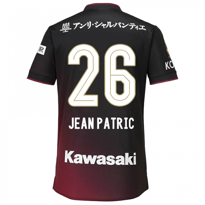 Børn Jean Patric #26 Sort Rød Hjemmebane Spillertrøjer 2024/25 Trøje T-Shirt