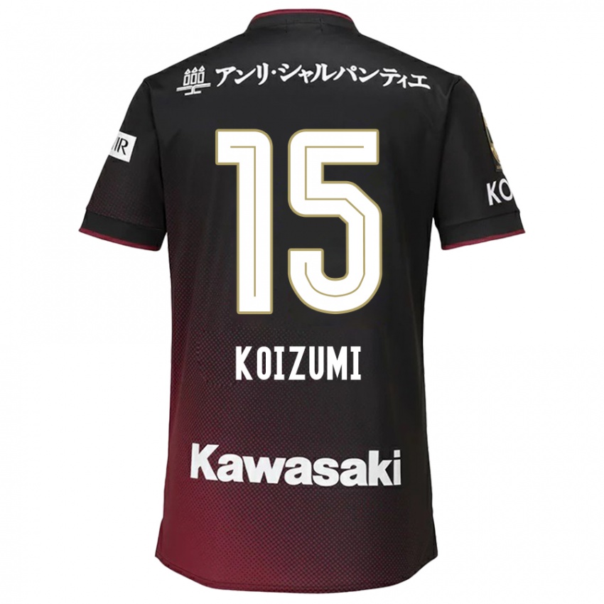 Børn Fuga Koizumi #15 Sort Rød Hjemmebane Spillertrøjer 2024/25 Trøje T-Shirt