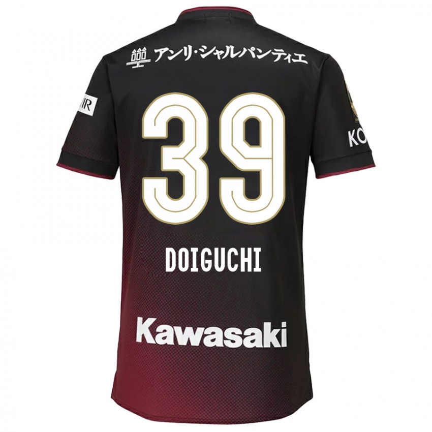 Børn Ritsu Doiguchi #39 Sort Rød Hjemmebane Spillertrøjer 2024/25 Trøje T-Shirt