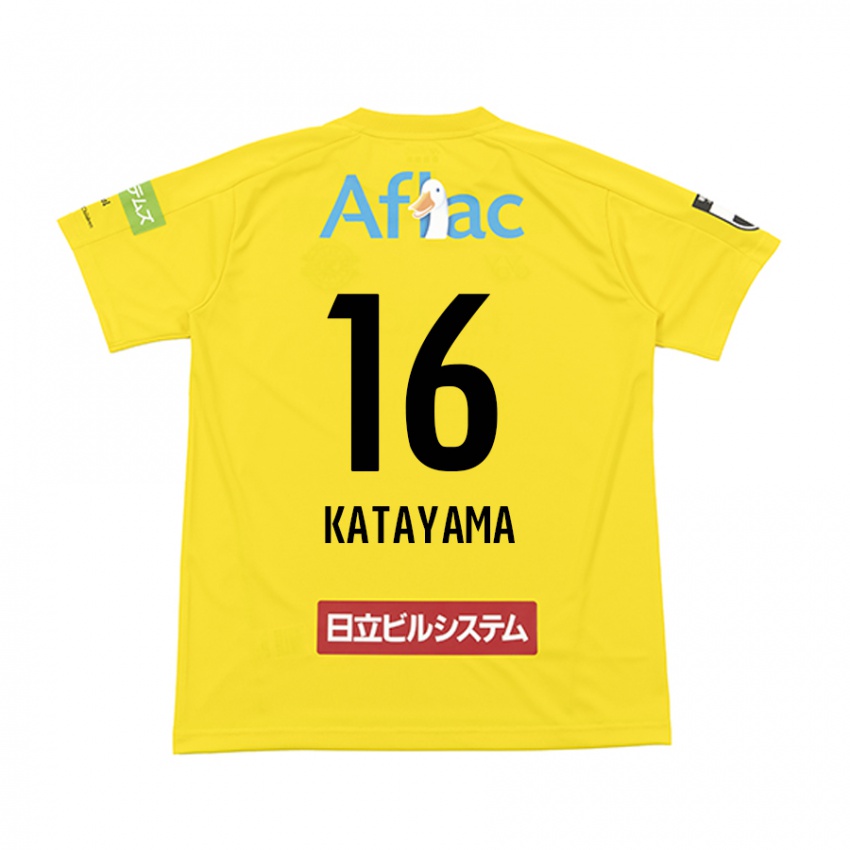 Børn Eiichi Katayama #16 Gul Sort Hjemmebane Spillertrøjer 2024/25 Trøje T-Shirt