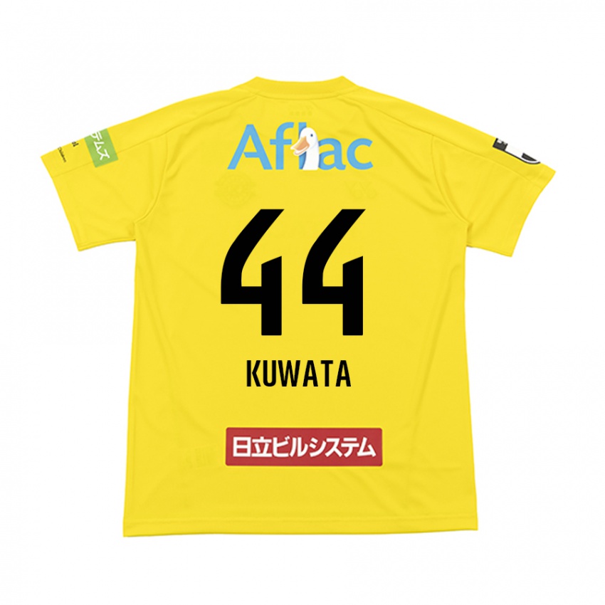 Børn Taisei Kuwata #44 Gul Sort Hjemmebane Spillertrøjer 2024/25 Trøje T-Shirt