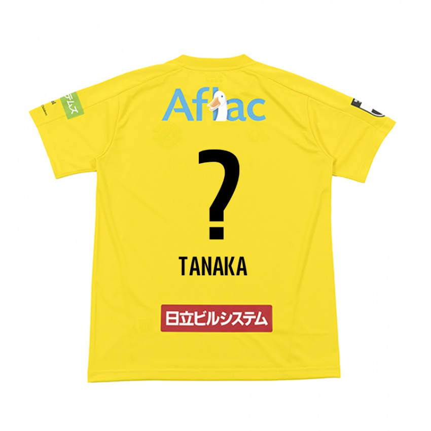 Børn Ari Tanaka #0 Gul Sort Hjemmebane Spillertrøjer 2024/25 Trøje T-Shirt