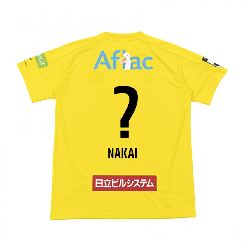 Børn Yamato Nakai #0 Gul Sort Hjemmebane Spillertrøjer 2024/25 Trøje T-Shirt