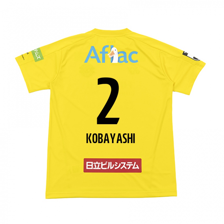 Børn Kensei Kobayashi #2 Gul Sort Hjemmebane Spillertrøjer 2024/25 Trøje T-Shirt