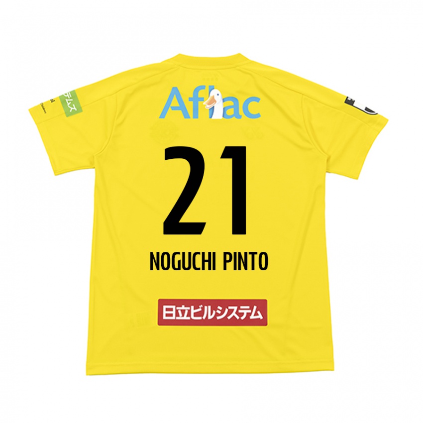 Børn Amato Noguchi Pinto #21 Gul Sort Hjemmebane Spillertrøjer 2024/25 Trøje T-Shirt