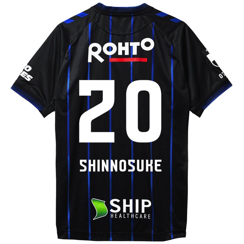 Børn Shinnosuke Nakatani #20 Sort Blå Hjemmebane Spillertrøjer 2024/25 Trøje T-Shirt