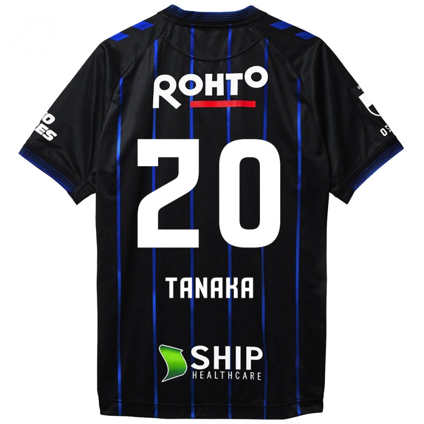 Børn Hyoga Tanaka #20 Sort Blå Hjemmebane Spillertrøjer 2024/25 Trøje T-Shirt