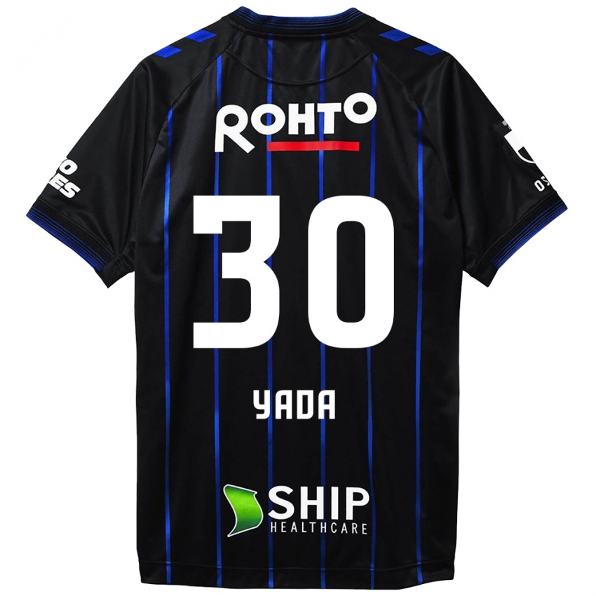 Børn Yukito Yada #30 Sort Blå Hjemmebane Spillertrøjer 2024/25 Trøje T-Shirt