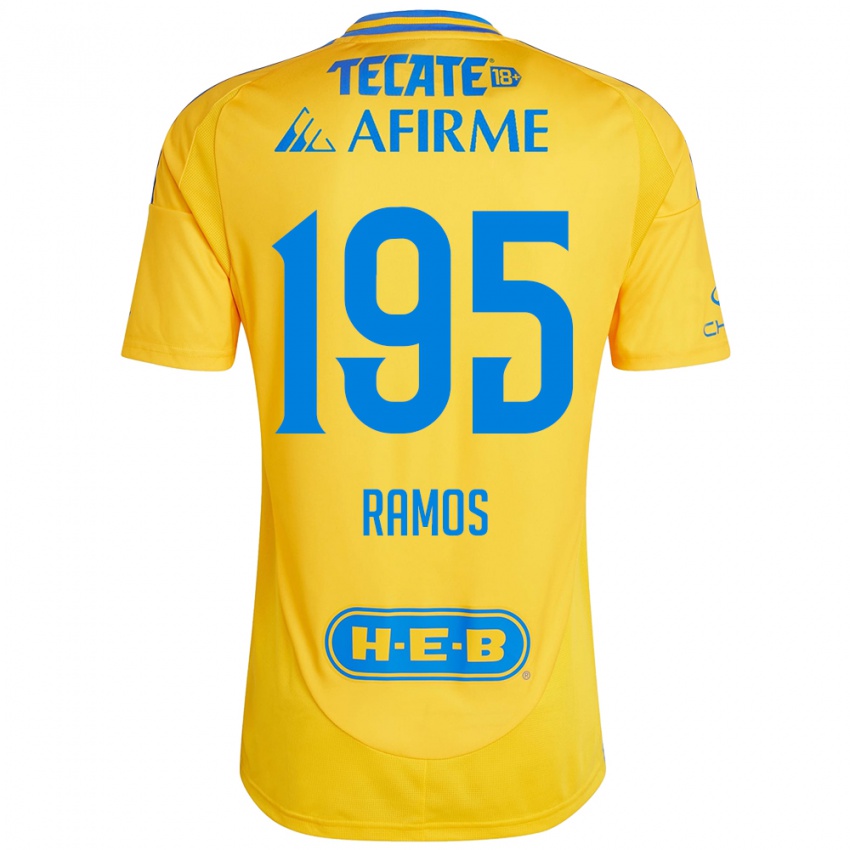 Børn Rodrigo Ramos #195 Guld Gul Hjemmebane Spillertrøjer 2024/25 Trøje T-Shirt