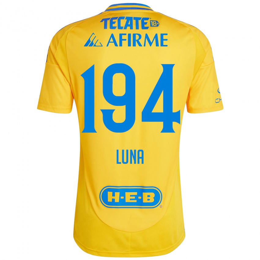 Børn Juan Luna #194 Guld Gul Hjemmebane Spillertrøjer 2024/25 Trøje T-Shirt