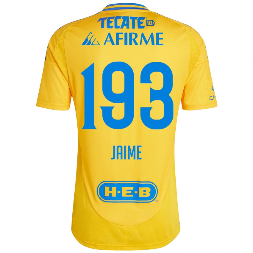 Børn Kenneth Jaime #193 Guld Gul Hjemmebane Spillertrøjer 2024/25 Trøje T-Shirt