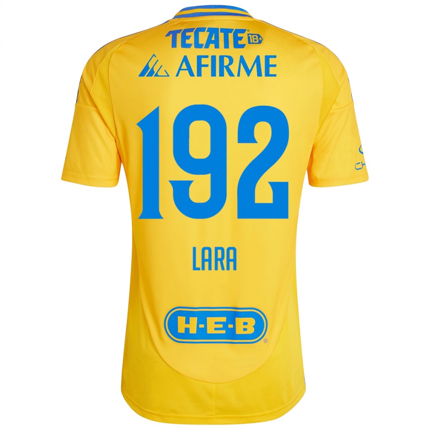 Børn Miguel Lara #192 Guld Gul Hjemmebane Spillertrøjer 2024/25 Trøje T-Shirt