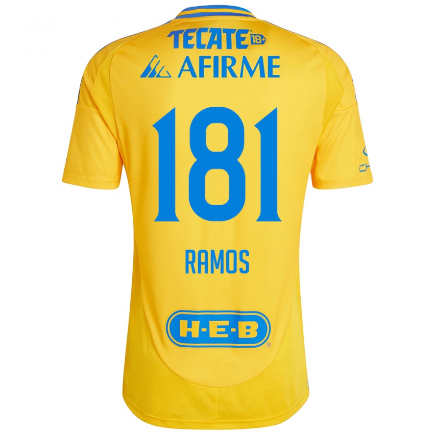 Børn Anthony Ramos #181 Guld Gul Hjemmebane Spillertrøjer 2024/25 Trøje T-Shirt