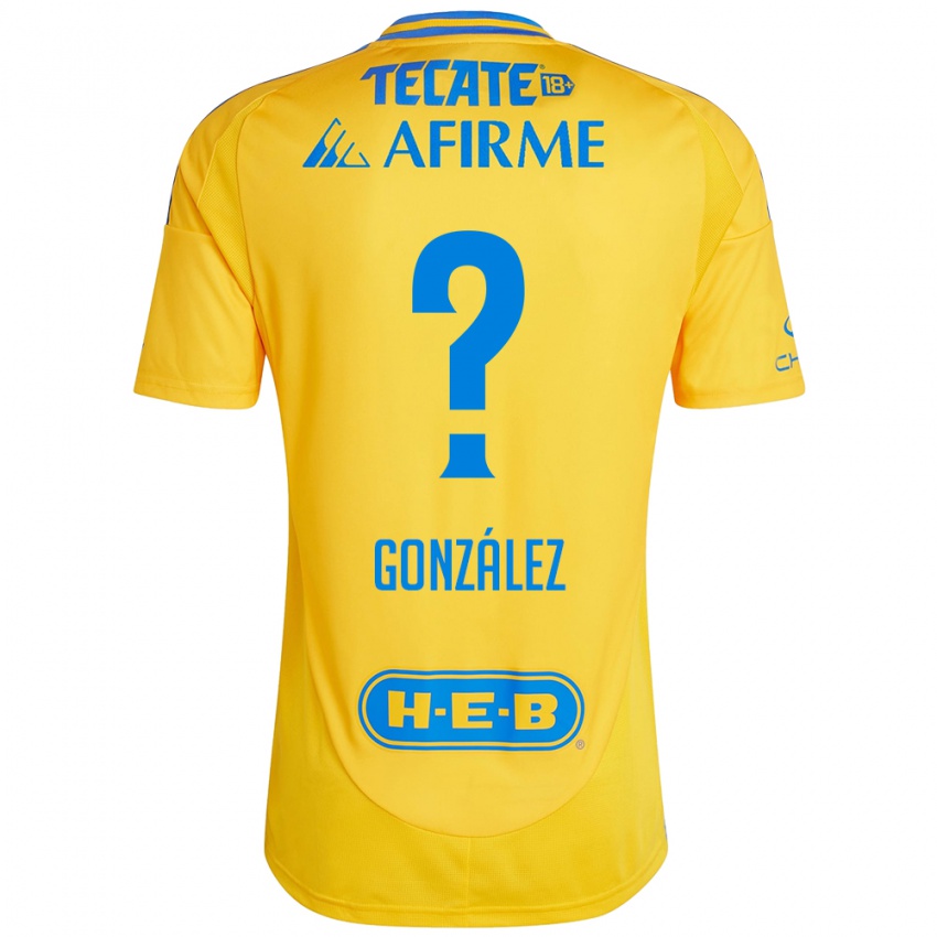 Børn Fernando González #0 Guld Gul Hjemmebane Spillertrøjer 2024/25 Trøje T-Shirt