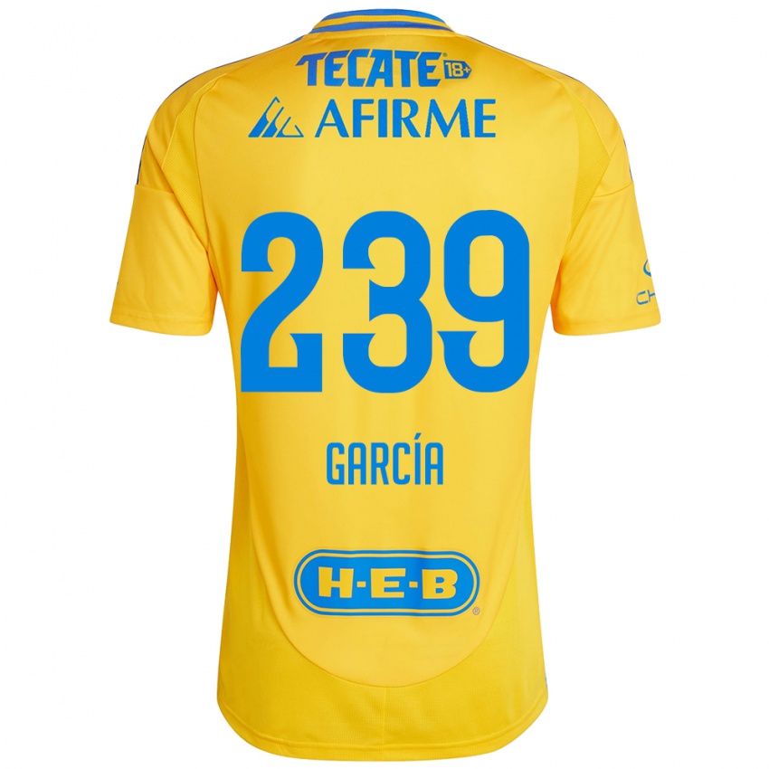 Børn Diego García #239 Guld Gul Hjemmebane Spillertrøjer 2024/25 Trøje T-Shirt