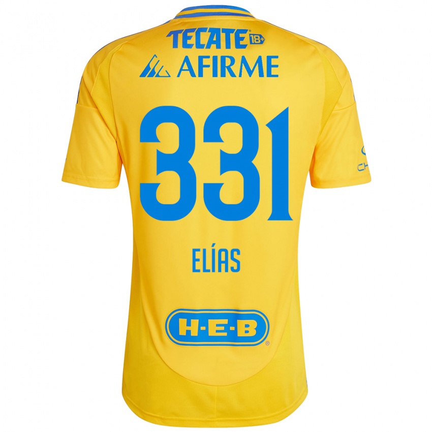 Børn Bruno Elías #331 Guld Gul Hjemmebane Spillertrøjer 2024/25 Trøje T-Shirt