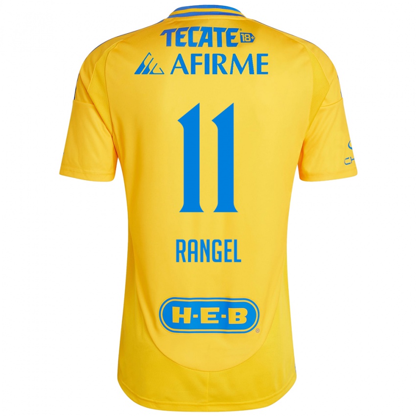 Børn Nayeli Rangel #11 Guld Gul Hjemmebane Spillertrøjer 2024/25 Trøje T-Shirt