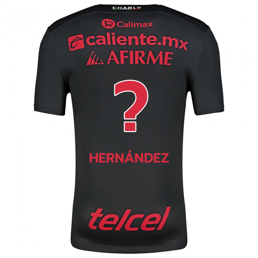 Børn Betsiel Hernández #0 Sort Rød Hjemmebane Spillertrøjer 2024/25 Trøje T-Shirt