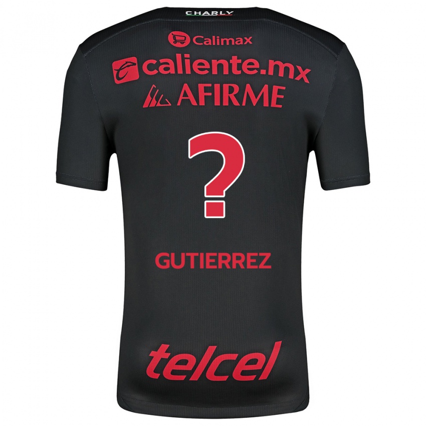 Børn Dayán Gutiérrez #0 Sort Rød Hjemmebane Spillertrøjer 2024/25 Trøje T-Shirt