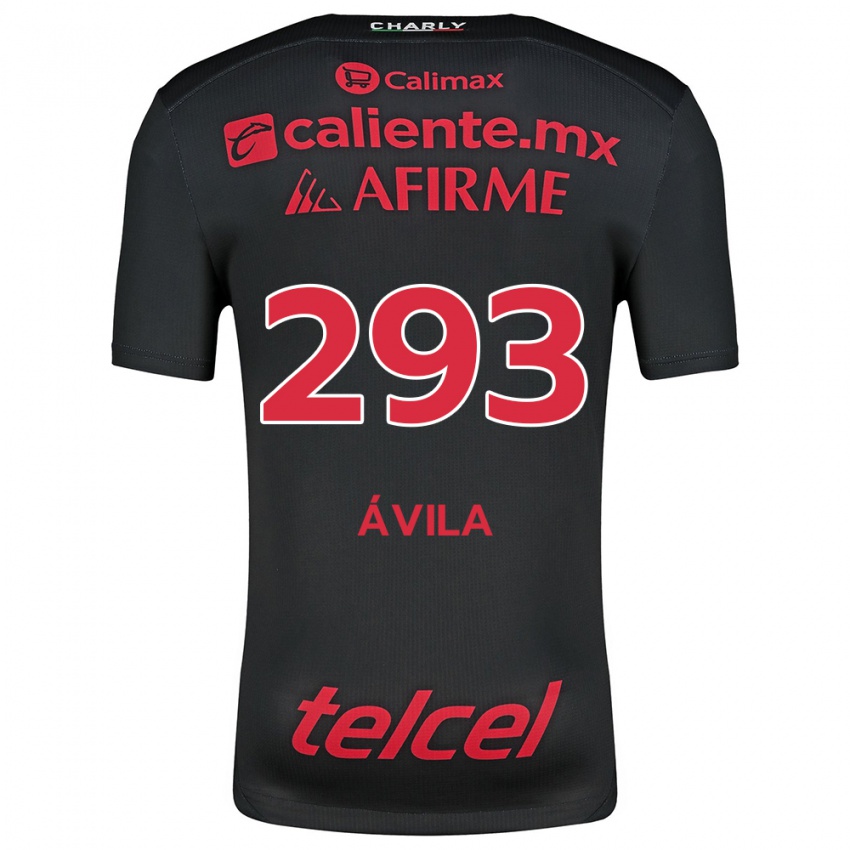 Børn Daniel Ávila #293 Sort Rød Hjemmebane Spillertrøjer 2024/25 Trøje T-Shirt