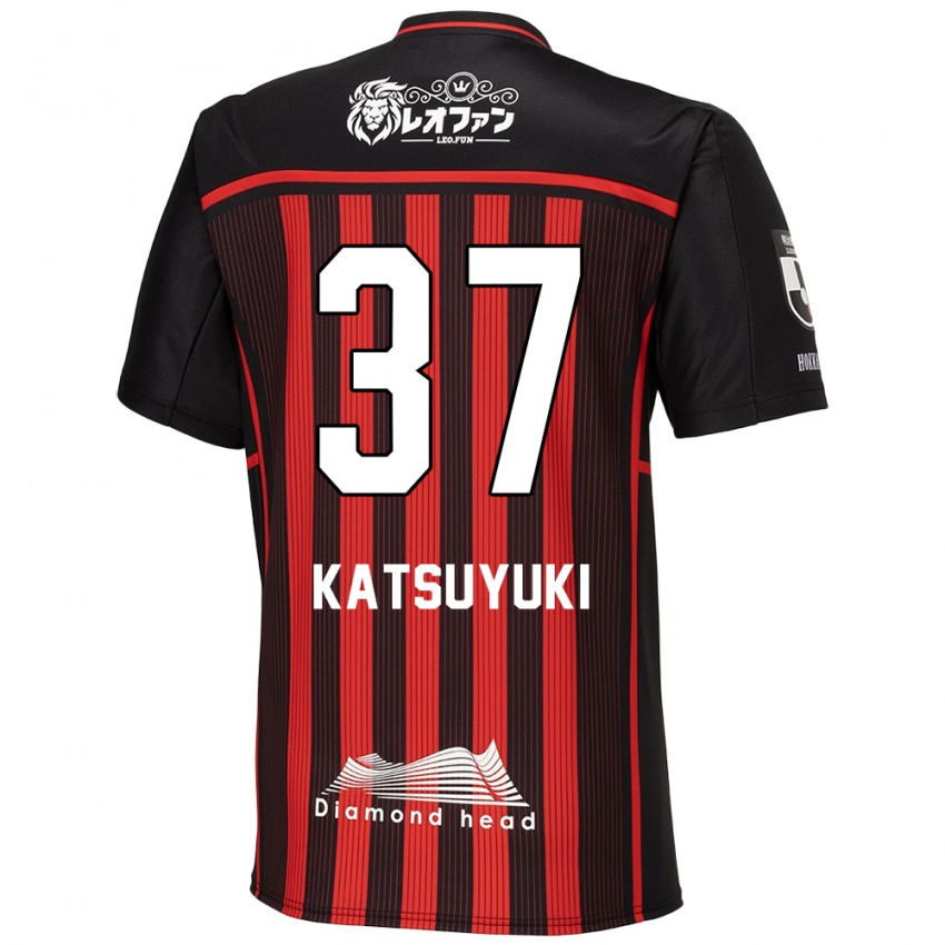 Børn Katsuyuki Tanaka #37 Rød Sort Hjemmebane Spillertrøjer 2024/25 Trøje T-Shirt