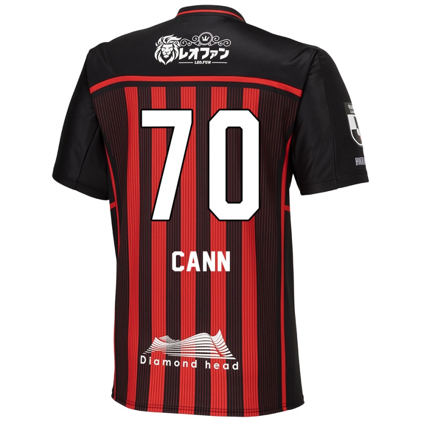 Børn Francis Cann #70 Rød Sort Hjemmebane Spillertrøjer 2024/25 Trøje T-Shirt