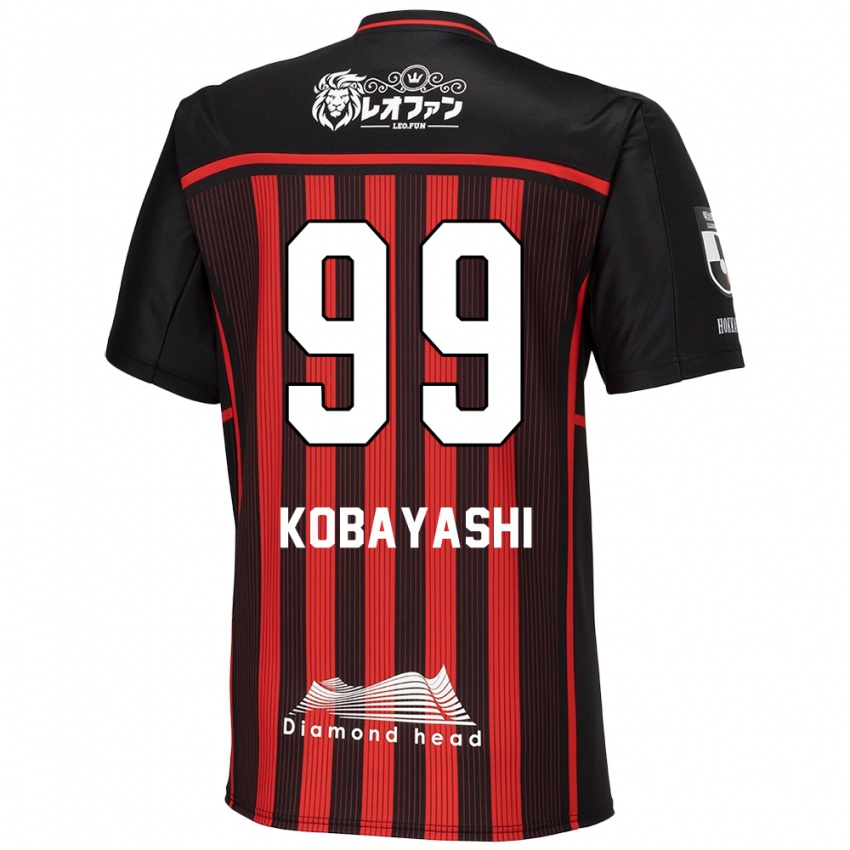 Børn Yuki Kobayashi #99 Rød Sort Hjemmebane Spillertrøjer 2024/25 Trøje T-Shirt