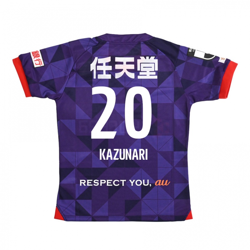 Børn Kazunari Kita #20 Lilla Hvid Hjemmebane Spillertrøjer 2024/25 Trøje T-Shirt