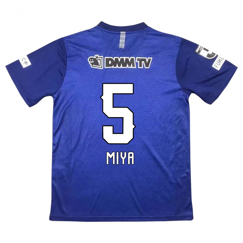 Børn Daiki Miya #5 Mørkeblå Hjemmebane Spillertrøjer 2024/25 Trøje T-Shirt