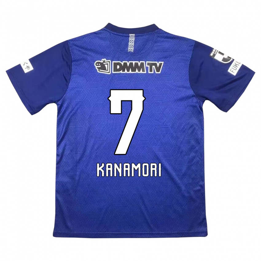 Børn Takeshi Kanamori #7 Mørkeblå Hjemmebane Spillertrøjer 2024/25 Trøje T-Shirt