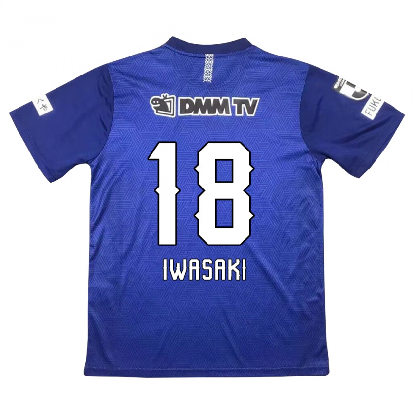 Børn Yuto Iwasaki #18 Mørkeblå Hjemmebane Spillertrøjer 2024/25 Trøje T-Shirt