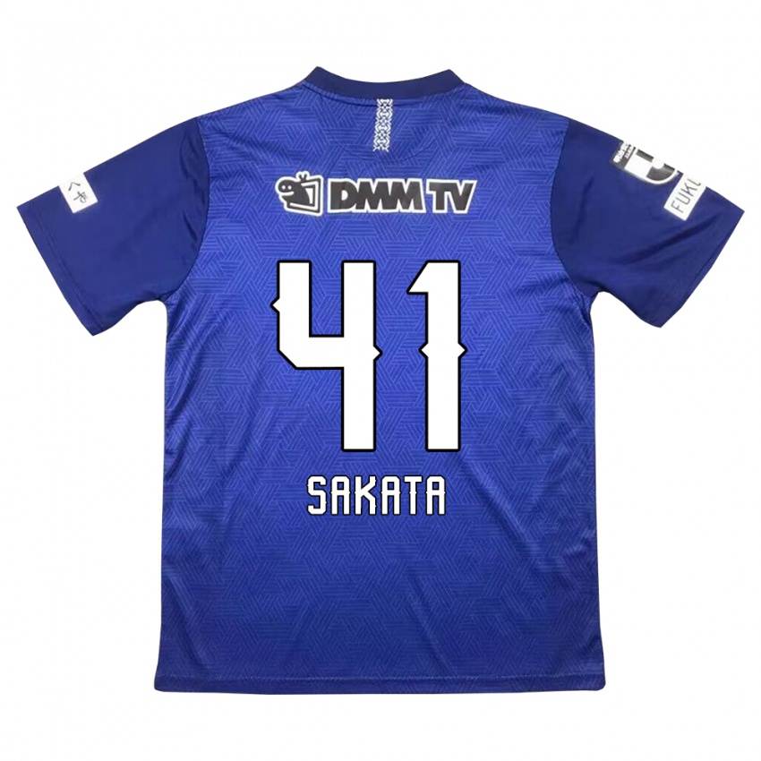 Børn Daiki Sakata #41 Mørkeblå Hjemmebane Spillertrøjer 2024/25 Trøje T-Shirt