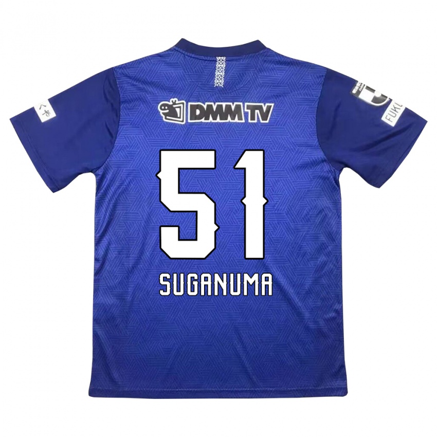 Børn Kazuaki Suganuma #51 Mørkeblå Hjemmebane Spillertrøjer 2024/25 Trøje T-Shirt