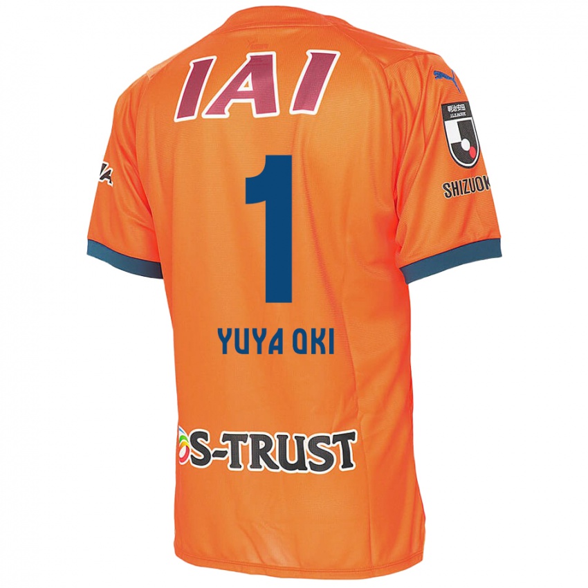 Børn Yuya Oki #1 Orange Blå Hjemmebane Spillertrøjer 2024/25 Trøje T-Shirt