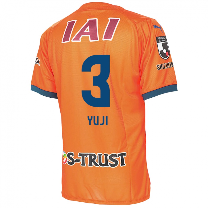 Børn Yuji Takahashi #3 Orange Blå Hjemmebane Spillertrøjer 2024/25 Trøje T-Shirt