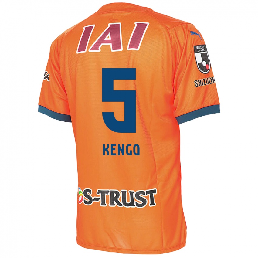 Børn Kengo Kitazume #5 Orange Blå Hjemmebane Spillertrøjer 2024/25 Trøje T-Shirt