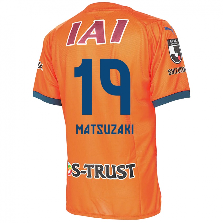 Børn Kai Matsuzaki #19 Orange Blå Hjemmebane Spillertrøjer 2024/25 Trøje T-Shirt