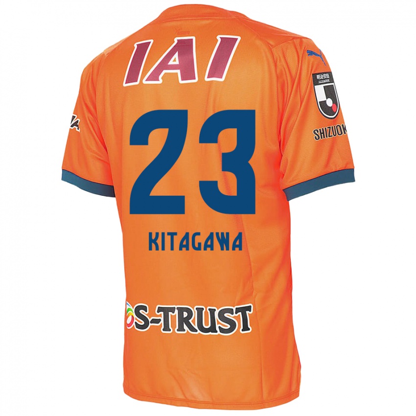 Børn Koya Kitagawa #23 Orange Blå Hjemmebane Spillertrøjer 2024/25 Trøje T-Shirt