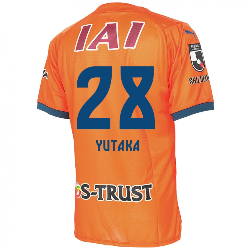 Børn Yutaka Yoshida #28 Orange Blå Hjemmebane Spillertrøjer 2024/25 Trøje T-Shirt