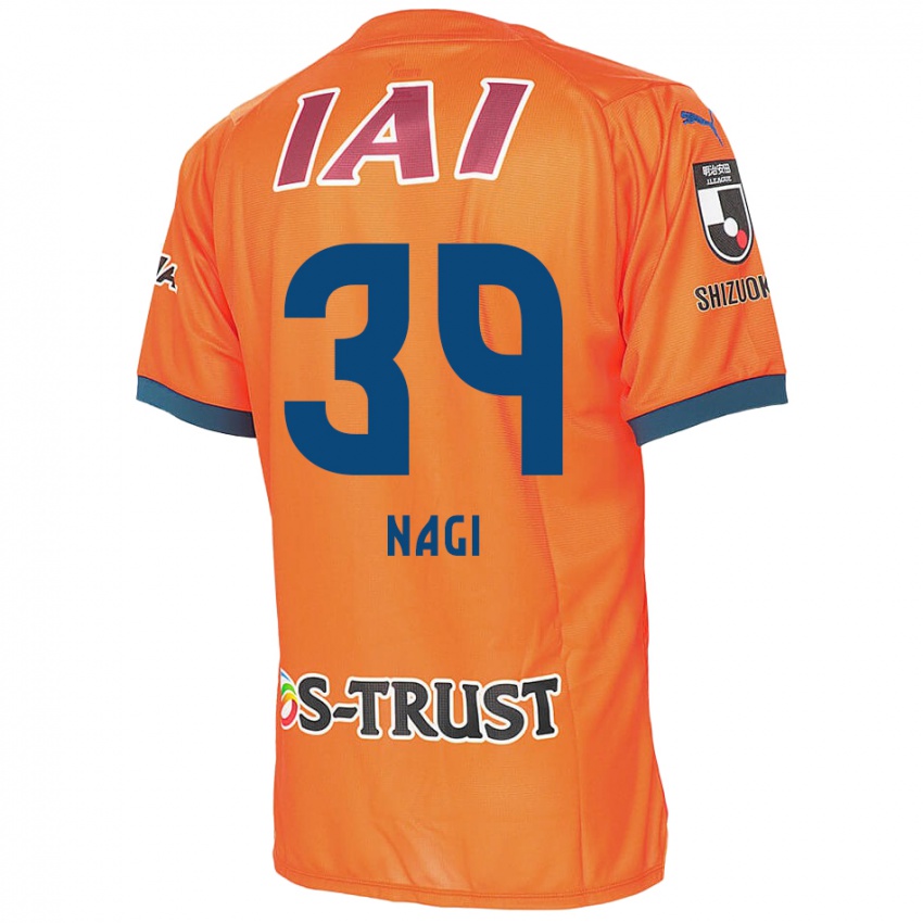 Børn Nagi Kawatani #39 Orange Blå Hjemmebane Spillertrøjer 2024/25 Trøje T-Shirt