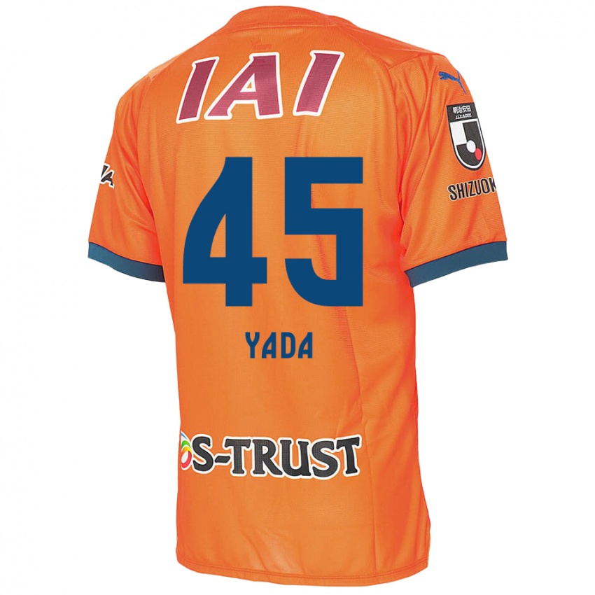 Børn Ryunosuke Yada #45 Orange Blå Hjemmebane Spillertrøjer 2024/25 Trøje T-Shirt