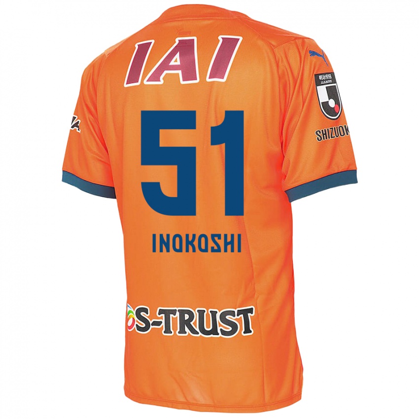 Børn Yui Inokoshi #51 Orange Blå Hjemmebane Spillertrøjer 2024/25 Trøje T-Shirt